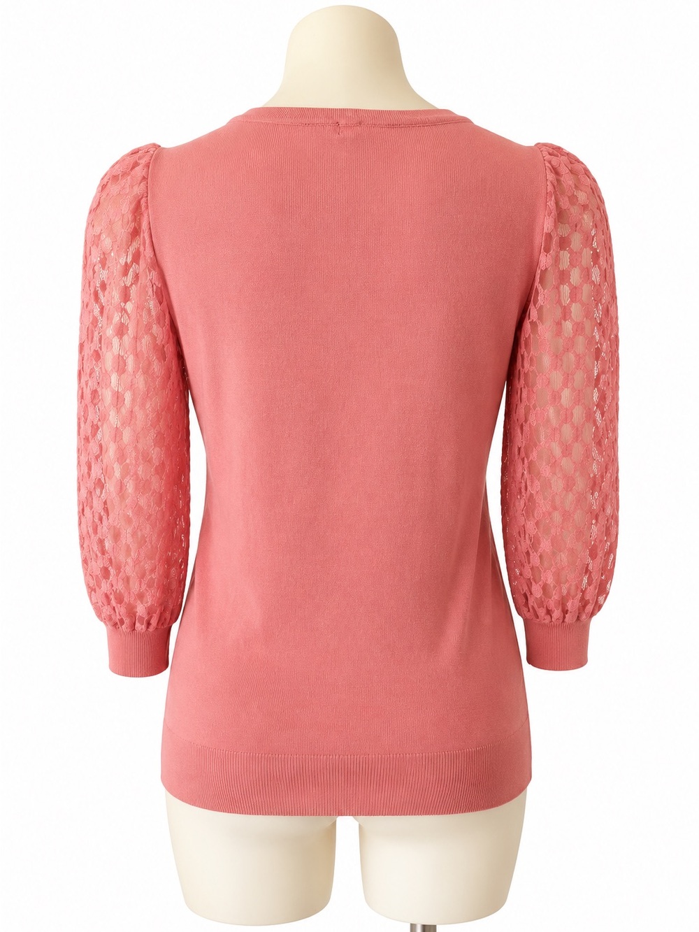 Love Ever After Scoop Neck Puff Sleeve Sweater - Blush Pink - Picture 2 of 7